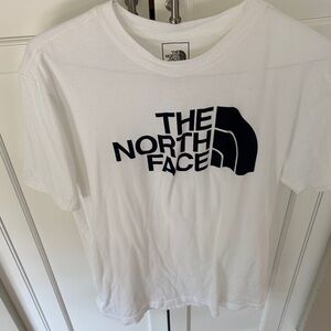 The North Face White Tee with Black Logo